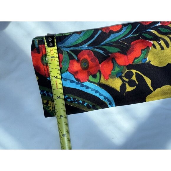 Desigual Rosita Dress M (14) Colorful Floral Stretch Faux Wrap Bodycon Mini - Picture 10 of 16